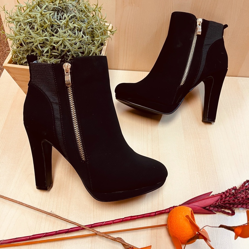 Black ankle boots